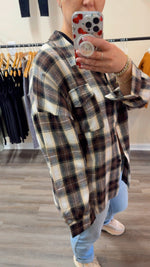 Nora  Brown Checked Flannel