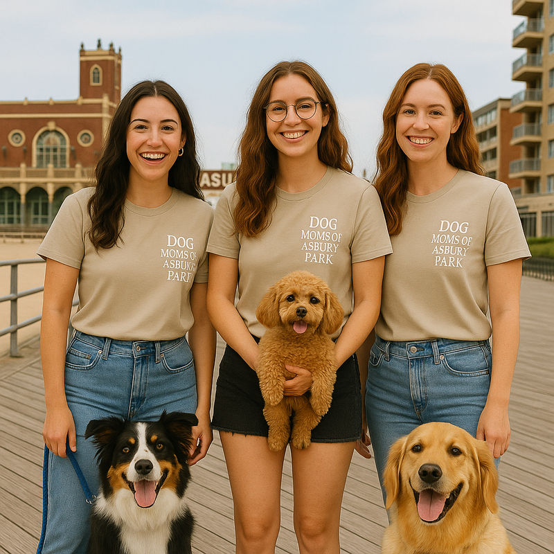 Dog Mom's of Asbury Park Tee