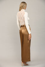 Fate Pleated Wide Leg Pants With Belt