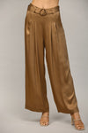 Fate Pleated Wide Leg Pants With Belt