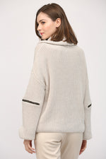 Shoreditch Zip Sleeve Knit Sweater