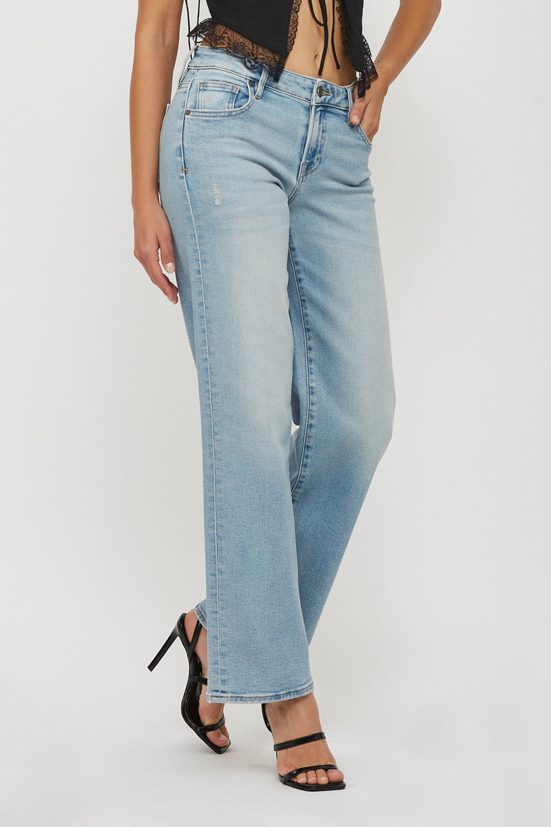 Hidden Low Rise Dad Jeans