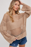 Open-Knit Sweater Pullover