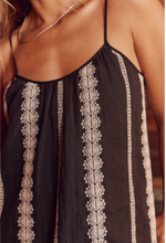 Embroidered Gauze Pocketed Maxi Dress
